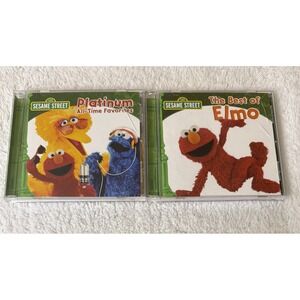 Sesame Street Platinum All-Time Favorites Best Of Elmo CD 2008 Lot Of 2 Big Bird